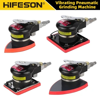 HIFESON Pneumatic Orbital Sander Air Grinder 70X100mm 100X110mm 90X130mm Hardened Steel Core Eccentric Polishing Machine 1