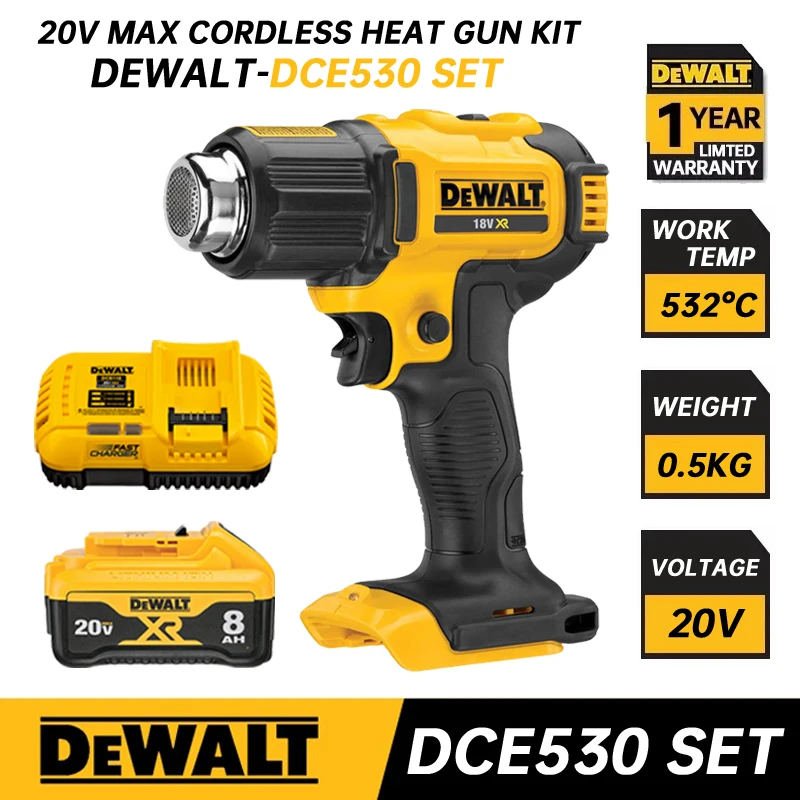 20V Mini Heat Gun, Battery Powered Hot Air Gun