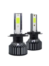 

2022 2PCS car LED lamp H7 LED headlight bulb kit 8000K ice blue 8000LM 9V-32V Working voltage 8000K 6063 Aviation Aluminum