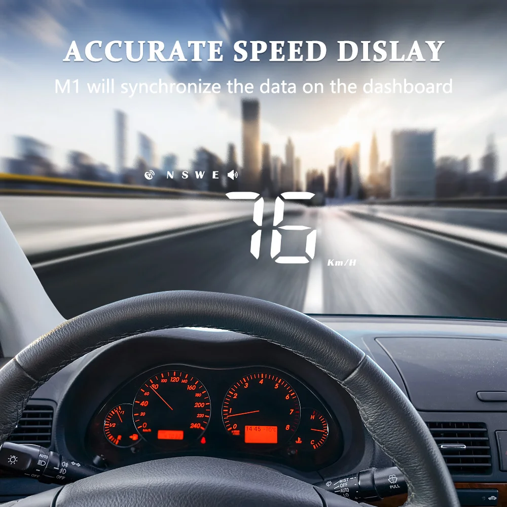 Geyiren ڵ ӵ   ÷ ӵ ˶ HUD   , M3 OBD2 GPS, MPH KM/H
