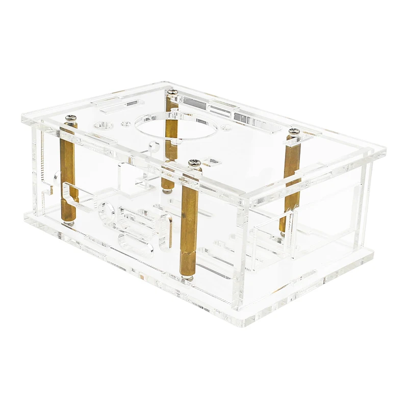 Orange Pi 5 Pro Acrylic Case Transparent Shell Protective Box Optional Cooling F