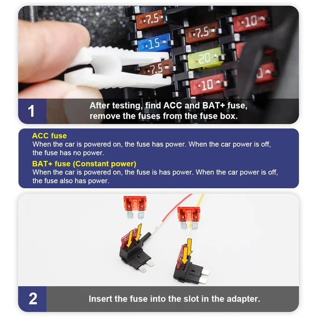 Adattatore Alimentazione Telecamera Auto - Cavo OBD Con Interruttore, USB Per DVR, Riduzione Tensione - Foto 7