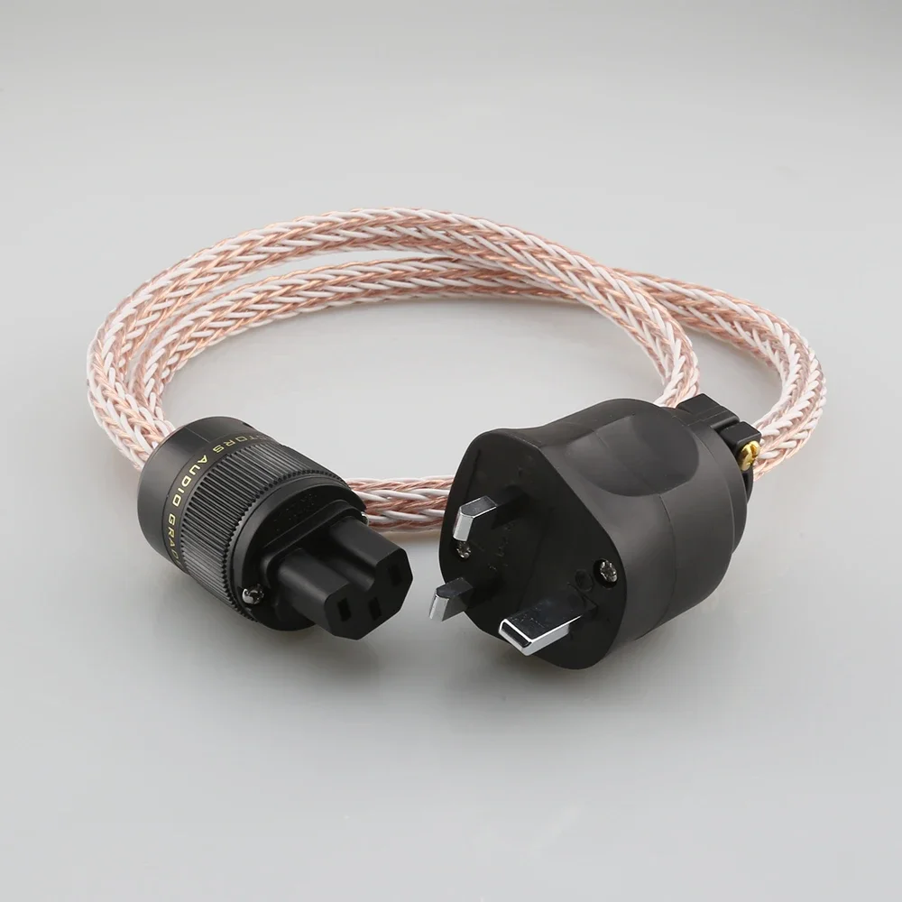 HiFi 12TC Power Cable - High Quality 6N OCC Audio Grade With US Plug