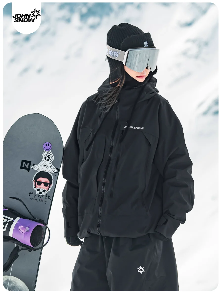 John Snow 2025 Unisex American Style Snowboard Jacket Professional