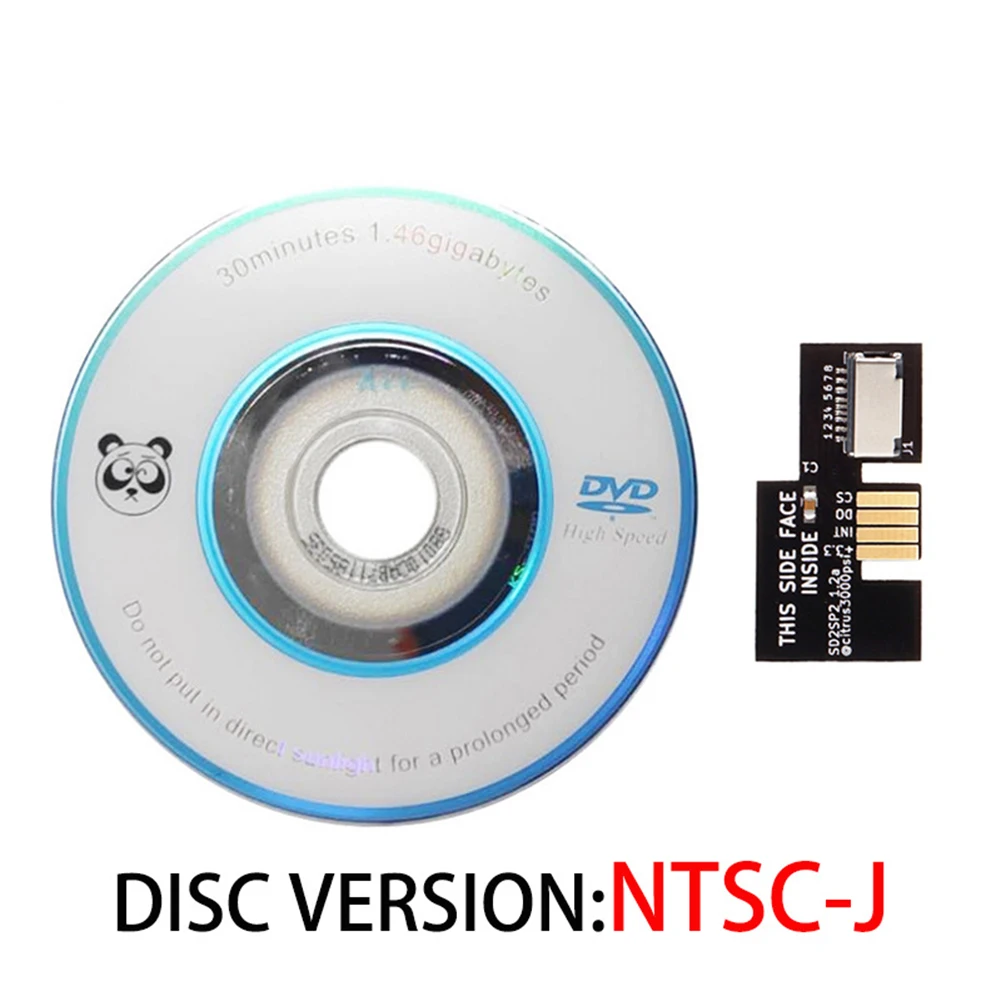 SD2SP2 Adapter TF Card Reader Replacement +  Boot Disc Mini DVD for Nintend Gamecube NTSC Accessories