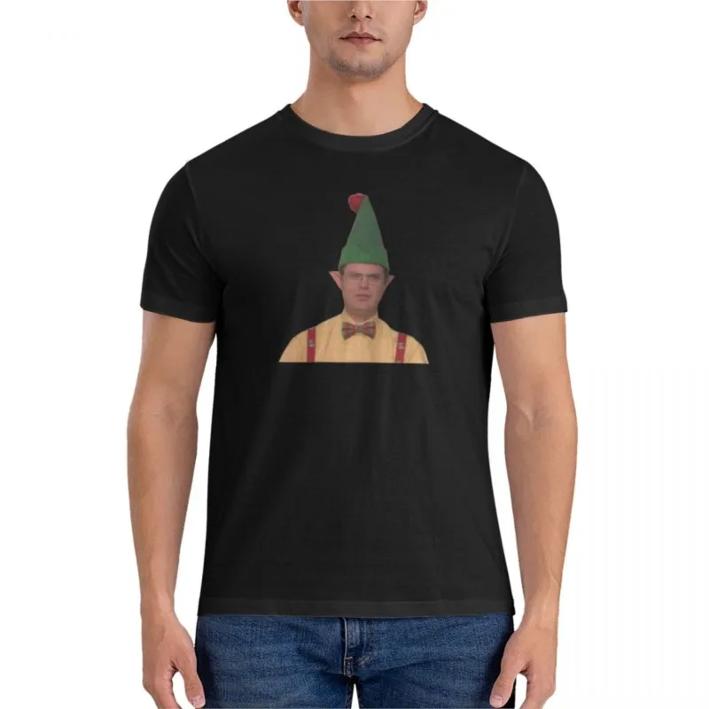 

Классическая футболка Dwight Schrute Elf, белые футболки для мальчиков, простые футболки, мужские футболки, эстетическая одежда