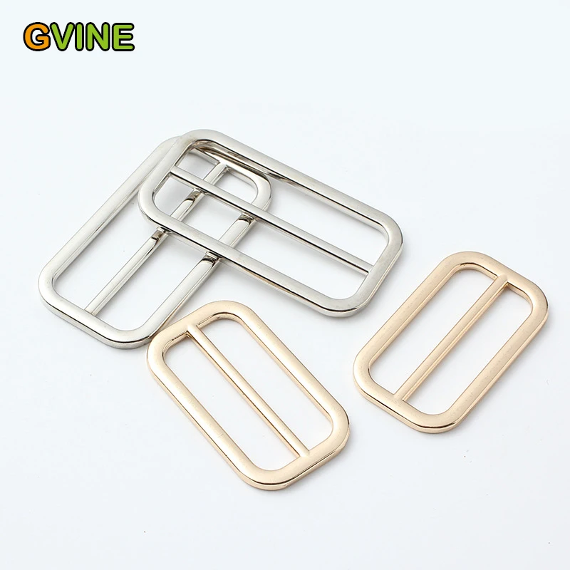 

5pcs/Lot Metal Tri-Glide Buttons 25/30/35/40/50mm Adjustment Buckle For Clothes Waistband Belt Bags Strap DIY Buckles Hardware