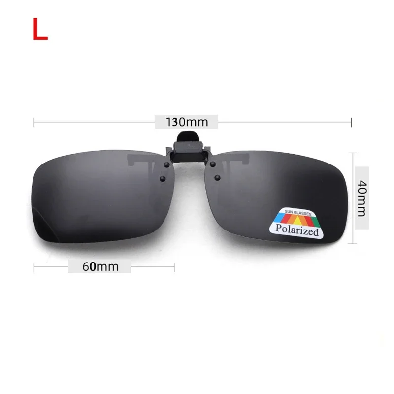 4 Color Grey Lenses Polarized Sunglasses Clip On Flip Up UV 380 Driving Fishing Night Vision Glasses Clips