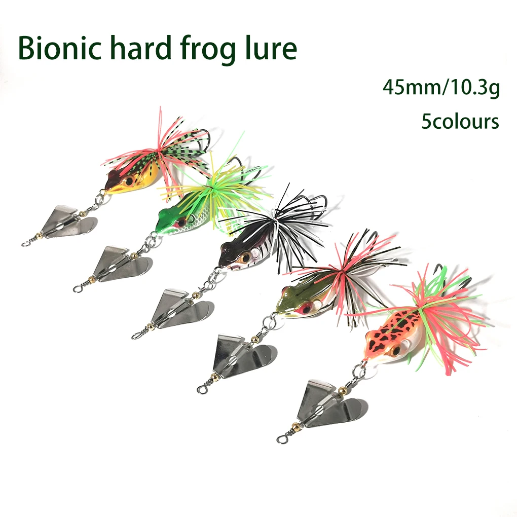 

1pc 45mm 10.3grams Hard Frog With propeller Fishing Lure