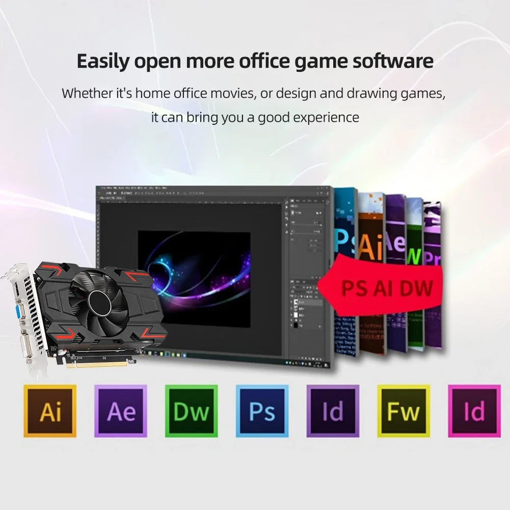ǻ ũ ӿ ׷  ī, HD VGA DVI ̽ ׼, GT610, 810MHZ DDR3, 1GB