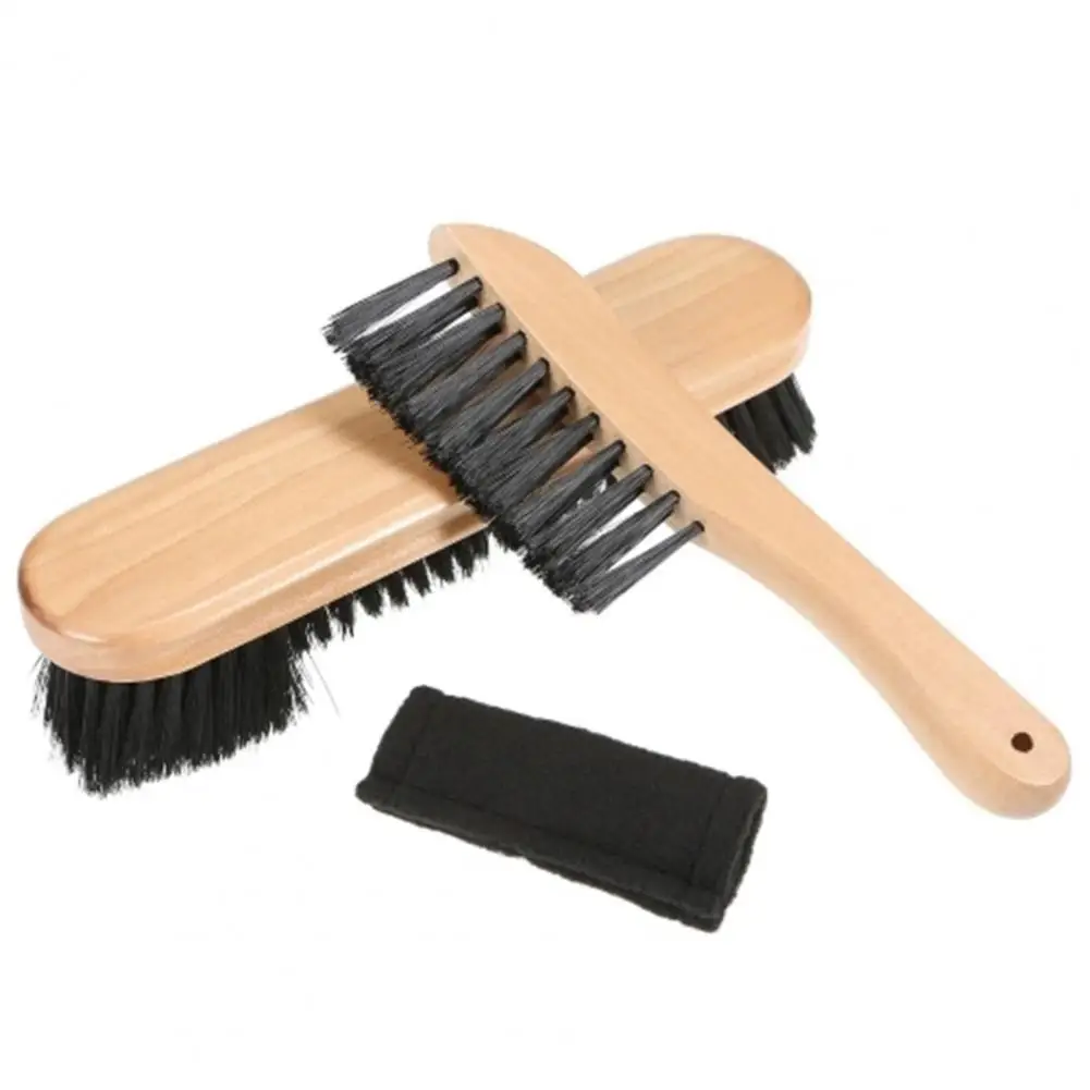 Pool Table Brush Reusable Pool Table Brush Kit with Soft Bristles Wooden Handle Keep Billiard Table Rails Spotless Pristine