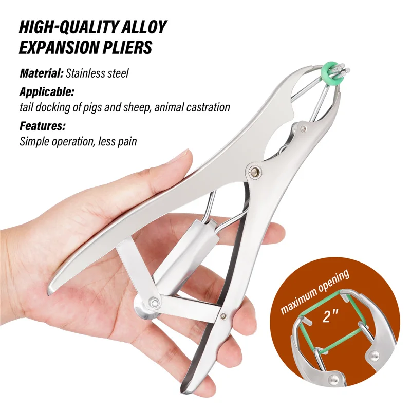 Pinza Per Castrazione Animali - Acciaio Inox Per Maiali E Agnelli - Foto 5