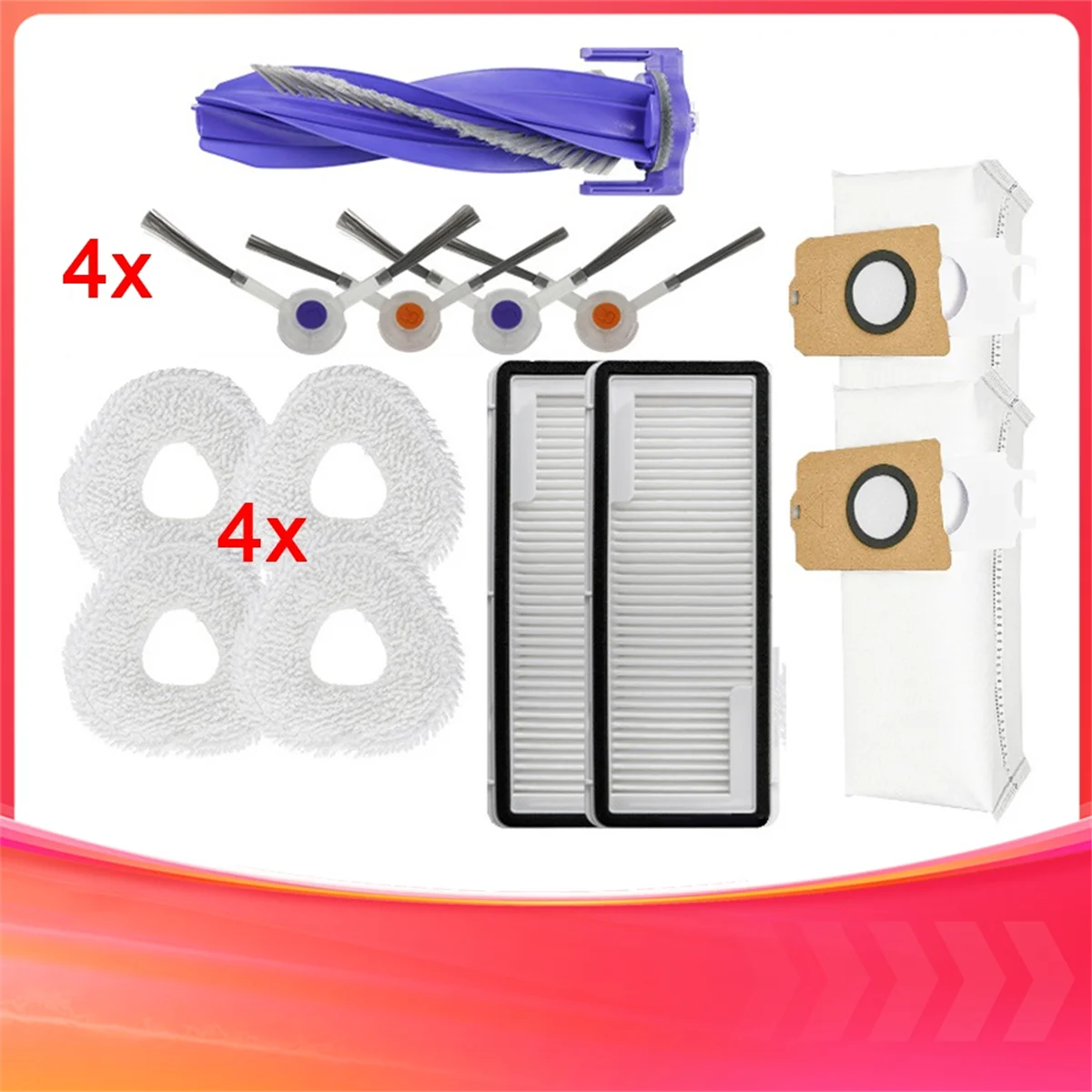 FZFZ For 001 Accessories Replacement Kit for Sweeping Robot Sweeping Robot Accessories