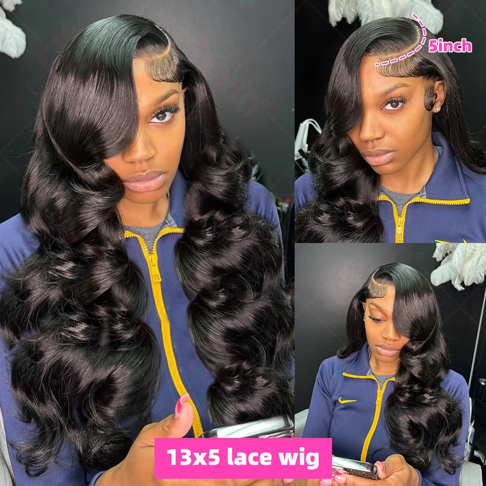 Human Hair Wig Lace Front Wig Human Hair Wigs Front Lace Wig HD 200% Body Wave 13x6 Lace Frontal Wigs 30 36 Inch Remy 13x4 Lace Front Wig 5x5 Closure Wig For Women