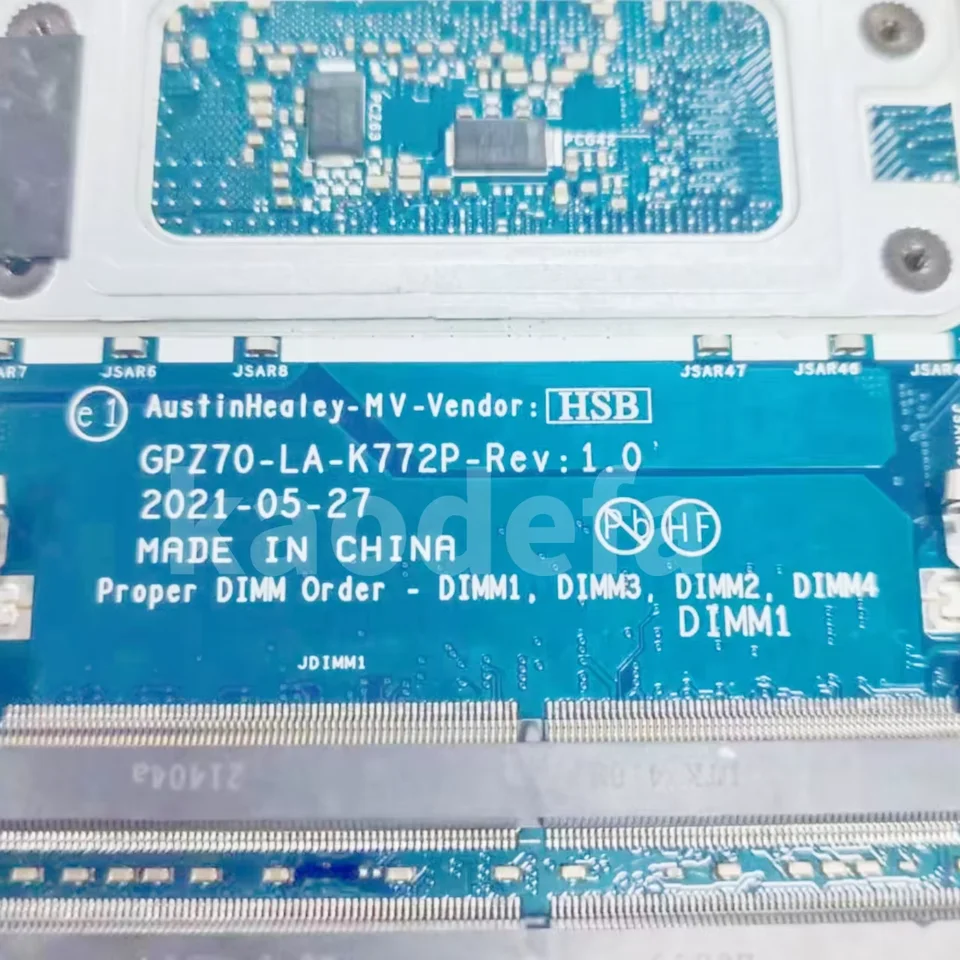 GPZ70 LA-K772P Mainboard For HP Zbook Fury 17 G8 Laptop