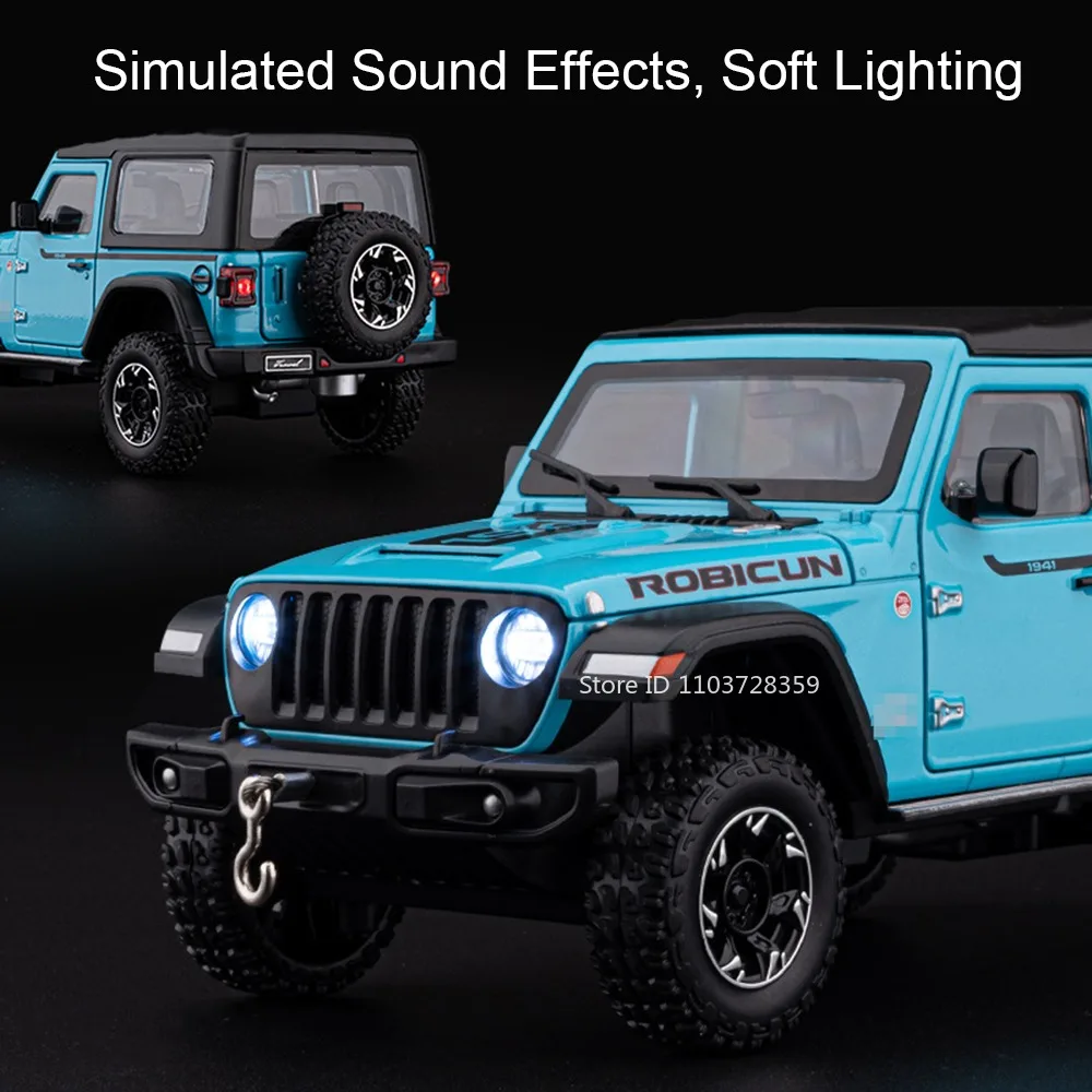 1:24 Scale Mammoth Off-Road Vehicle Diecast Toy with Sound and Light Features