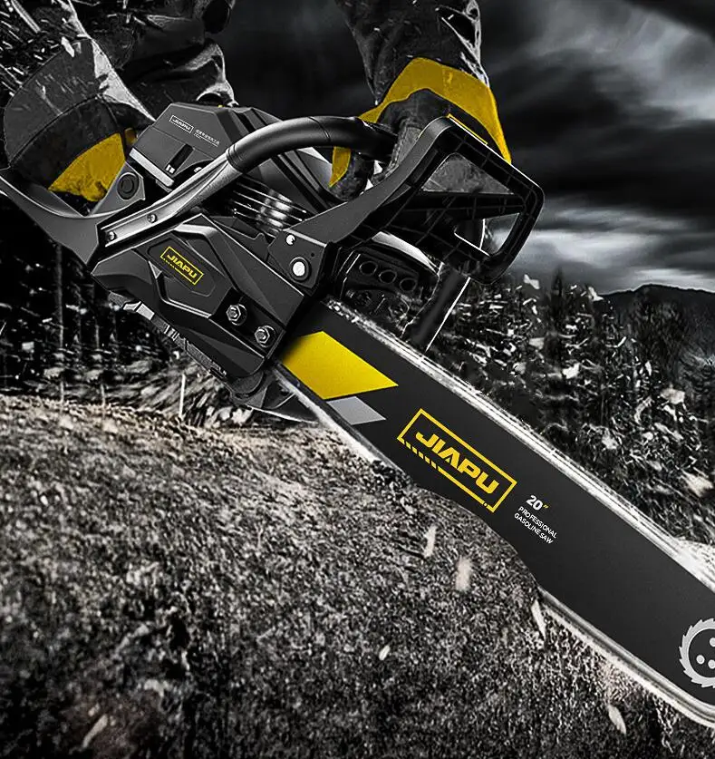 1280W Chain Saw Gas oline Logging Saw High-power Chainsaw Arboriculture Cutting