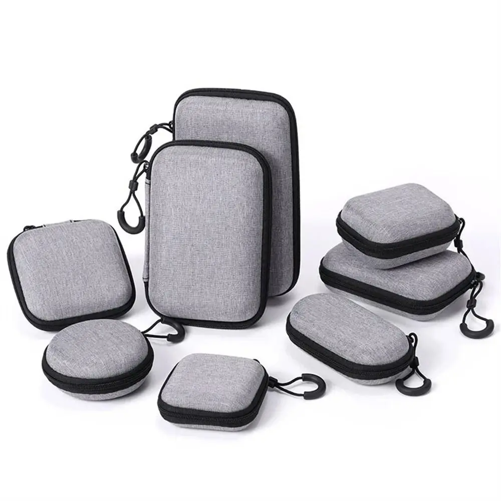 

Case Mobile Hard Disk Case Storage Pocket Pouch Earphone Storage Bags Charger Protection Bag Earphone Accessory EVA Zipper Bag