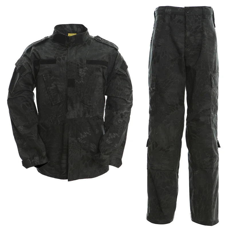 Tactical Suit 17 Colors Camouflage Uniform Suit Airsoft Combat Clothing Set Oversized Training Clothes Outdoor Hunting Fishing 3XL A2F48