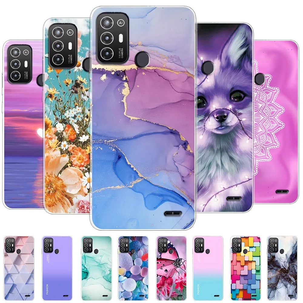 Per Zte Blade A52 Custodia Per Zte Blade A52 Cover Cover Trasparente Morbida In Silicone Funda Per Zte Blade A52 A 52 Coque Bumper