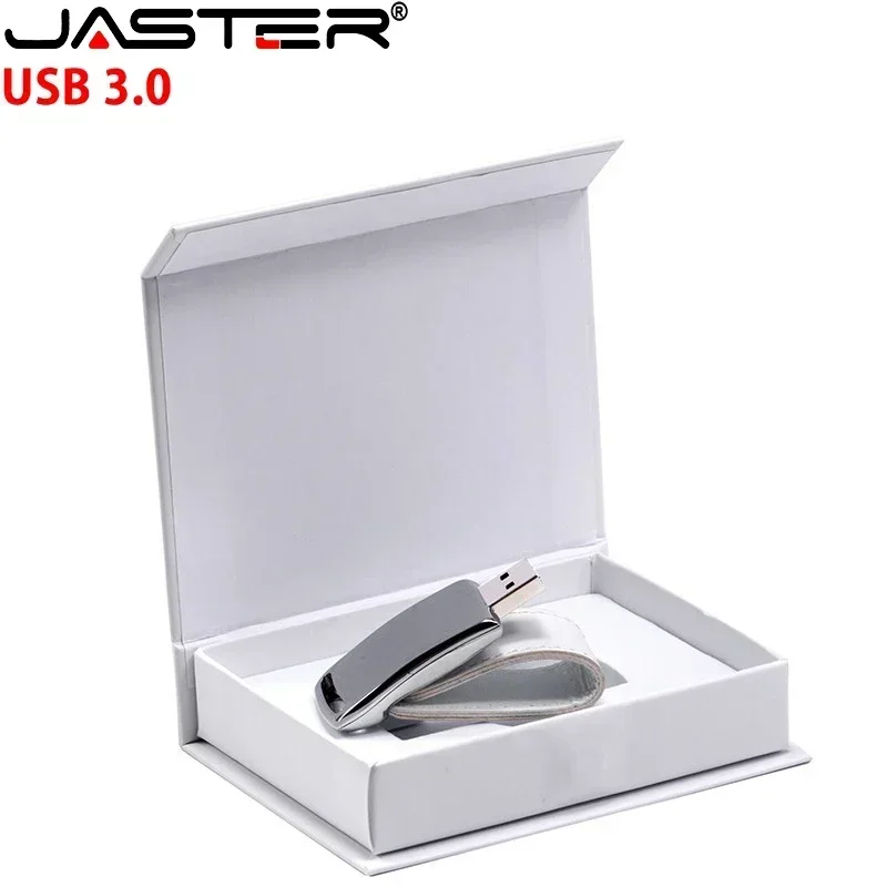 USB Flash Drive Leather USB 3.0 Flash Drive 4GB 8GB 16GB 32GB 64GB 128GB Wedding Photography Pen Drives Box Memory Stick U Disk