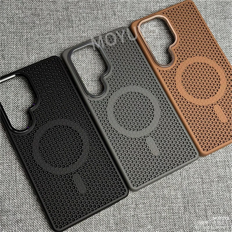 Honeycomb Mesh Cooling Magnetic Shockproof Bumper Case