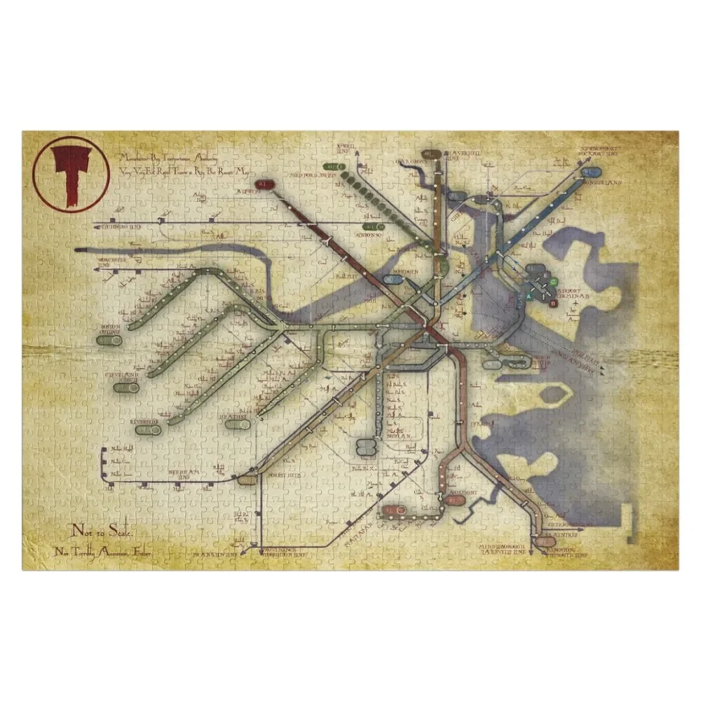 

The Ancient T Map Jigsaw Puzzle Personalized Wooden Name Game Children Puzzle