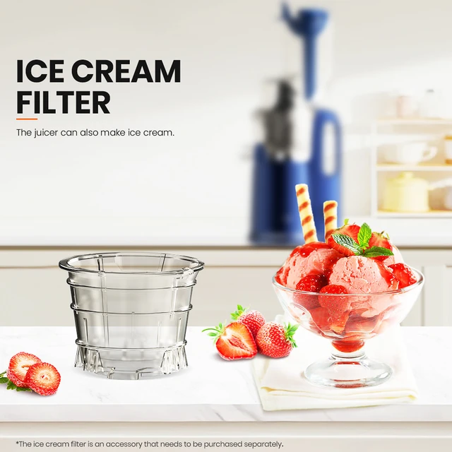 1 PC Ice Cream Filter for New Filter-Free MIUI Slow Juicer Series (Need to  Buy