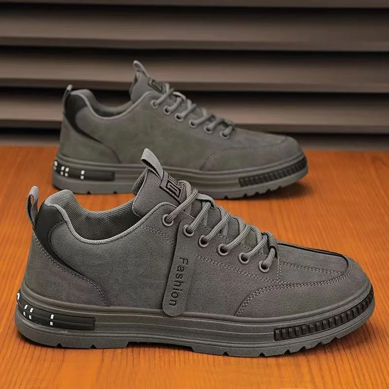 

Men's leather shoes New zippered casual shoes Board shoes Student English leather shoes Men's zapatos de hombre sneakers