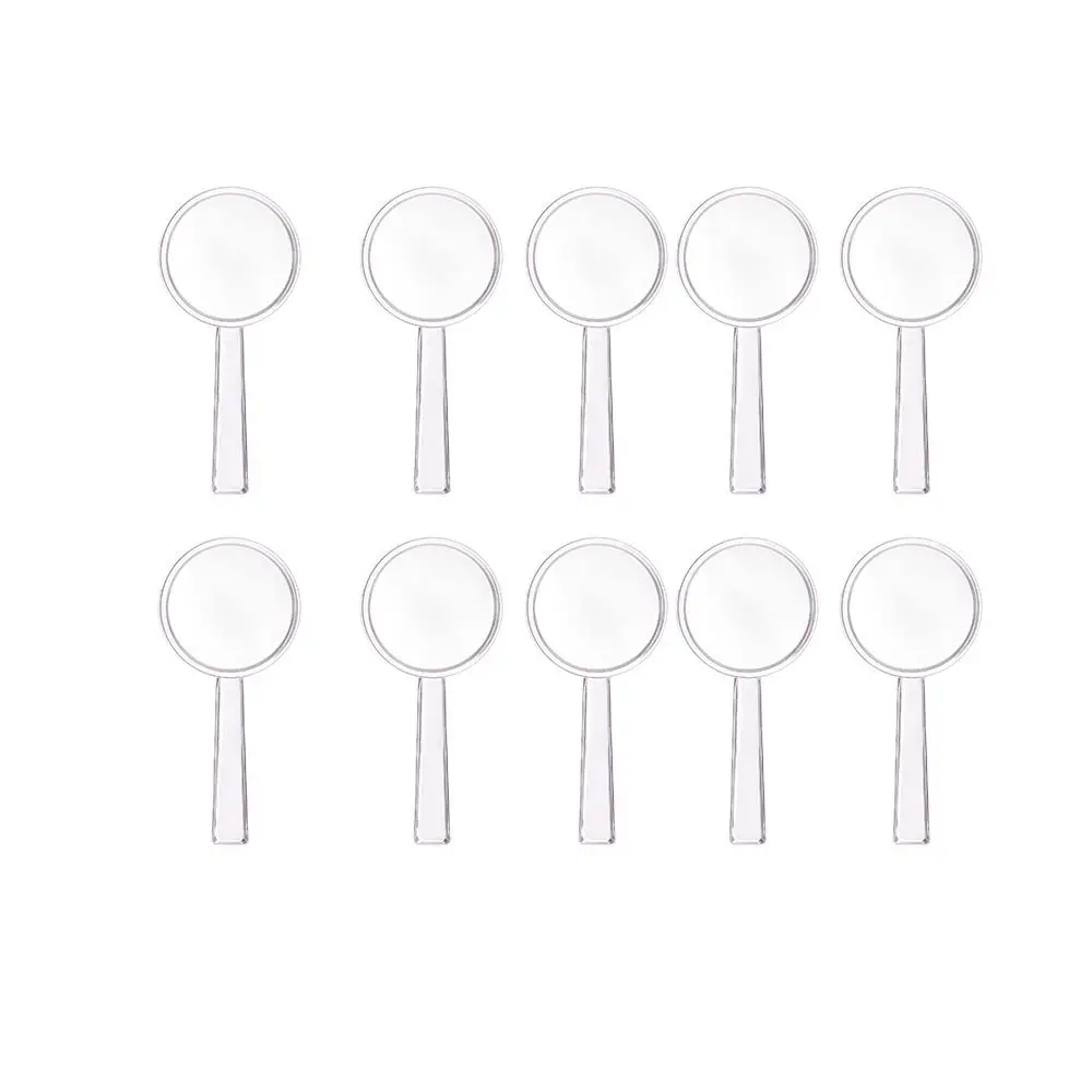 Set of 10 Handheld 3X Magnifying Glass Fresnel Lenses for Reading and Exploration