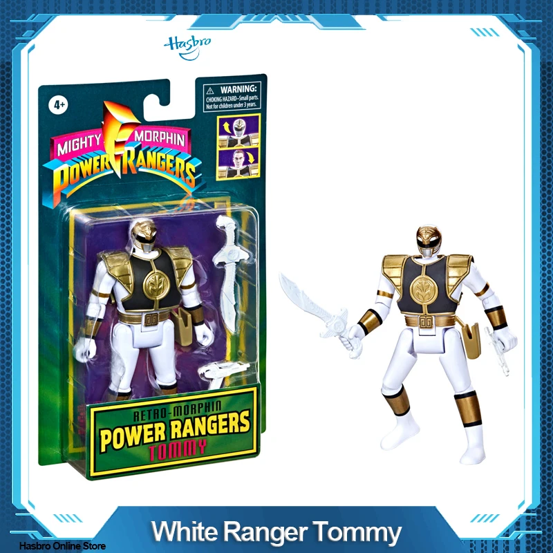 Hasbro Power Rangers Retro-morphin White Ranger Tommy F0547 - Action ...