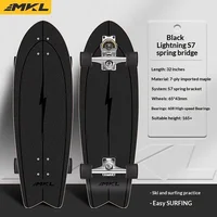 Complete Skateboard Cruiser Longboard Maple Deck ABEC9 Bearings PU Wheels LED Lights Beginner Teen Adult Commuter Black Red