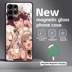 Genshin Impact Sandrone Glass Magnetic Phone Case - Galaxy Note20 Ultra (Black10)