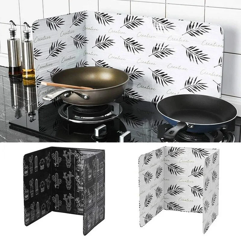 Kitchen Guard Stove Oil Splash Protector Flat Cooking Frying Pan Screen Cover Gas Removal Rust Tools 1Set kitchen splatter screen,kitchen splash guard
