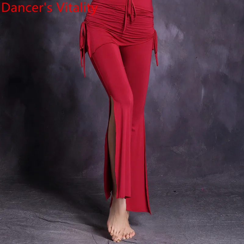 

Girls belly dance Practice trousers lady belly dance waist trousers comfortabel women belly dance Superelasticity pants MLXL
