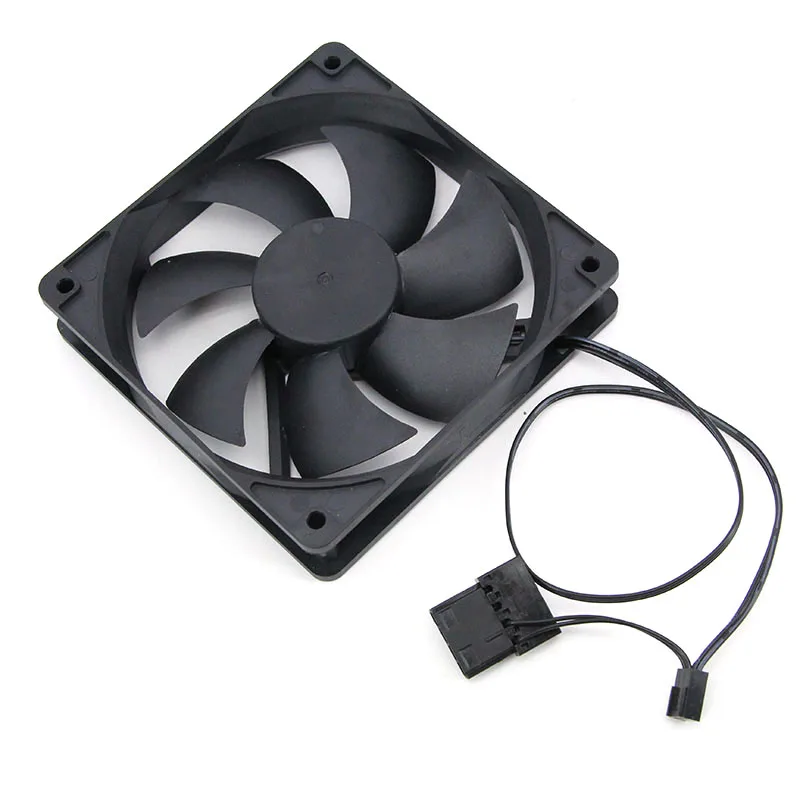 12cm DC 12v Large 3pin 4pin Brushless Computer Cooling Fan 1 120mmx25mm PC Fans Heatsink Radiator For PC Case GPU CPU Cooler