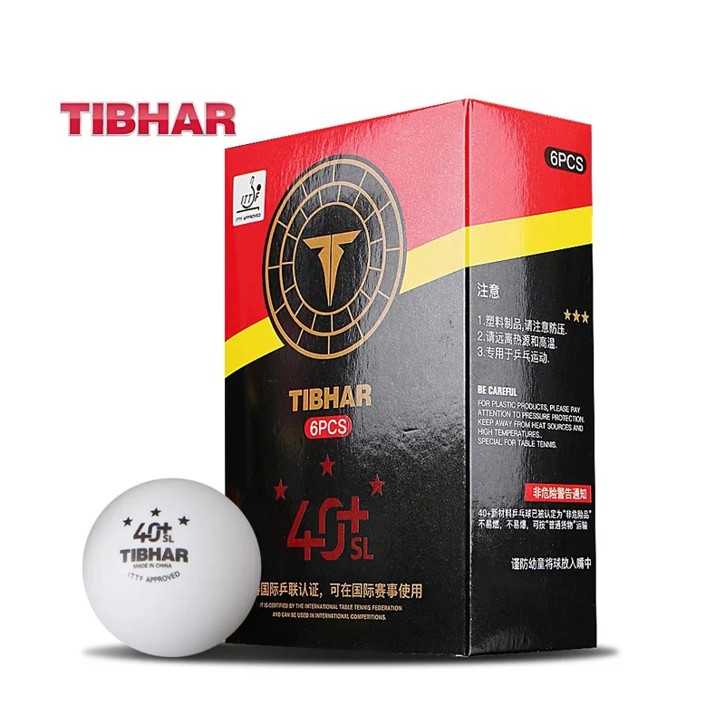 TIBHAR 3-Star Seamless Ping Pong Balls 40+ New Plastic ITTF Approved Professional Table Tennis Ball for Training Competitions