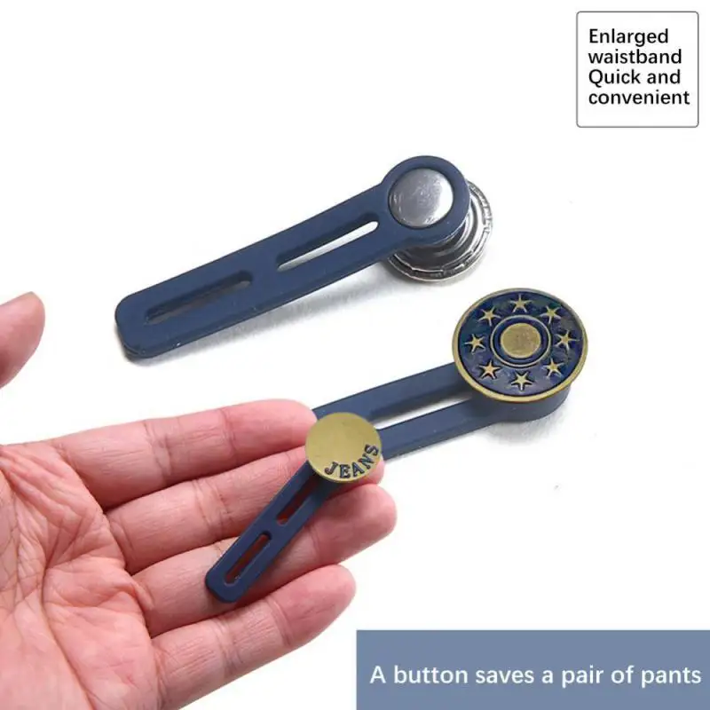 5Pcs/Set Metal Button Extender Easy To Carry 3 Colors Comfortable Jeans Waist Extender Pants Waist Extension Popular 2