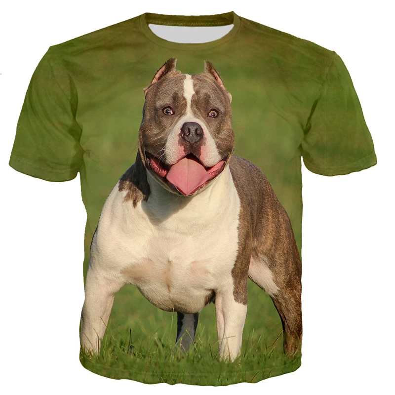 American Bully Shedding Season Magliette Uomo 3D Printed Graphics Streetwear T-Shirt Harajuku Fashion Top Comodi E Traspiranti