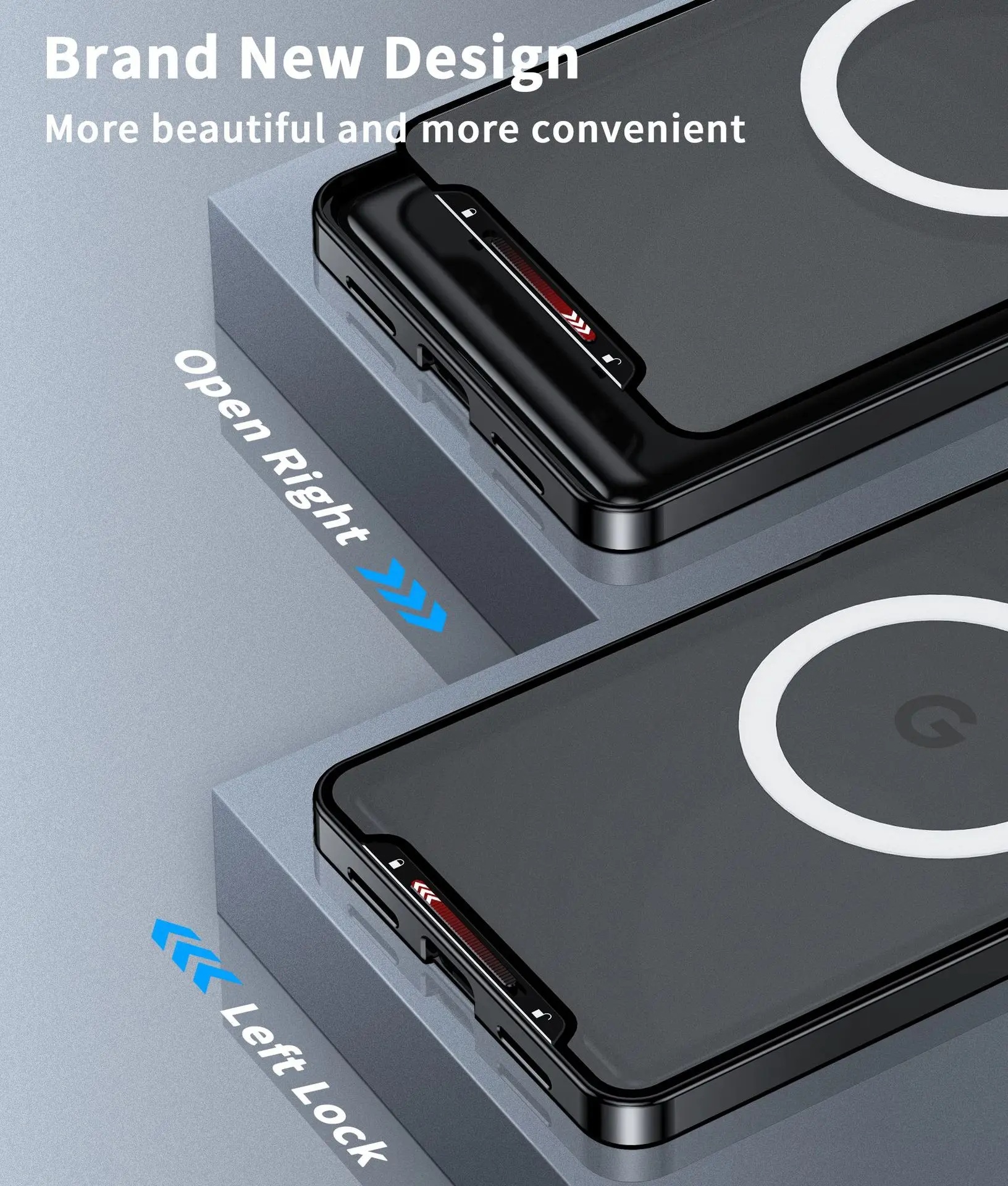 Magnetic Magsafe Case For Google 8Pro 7A 7Pro Metal Aluminium Alloy Full Surround Camera Lens ultra-thin Protective Cover