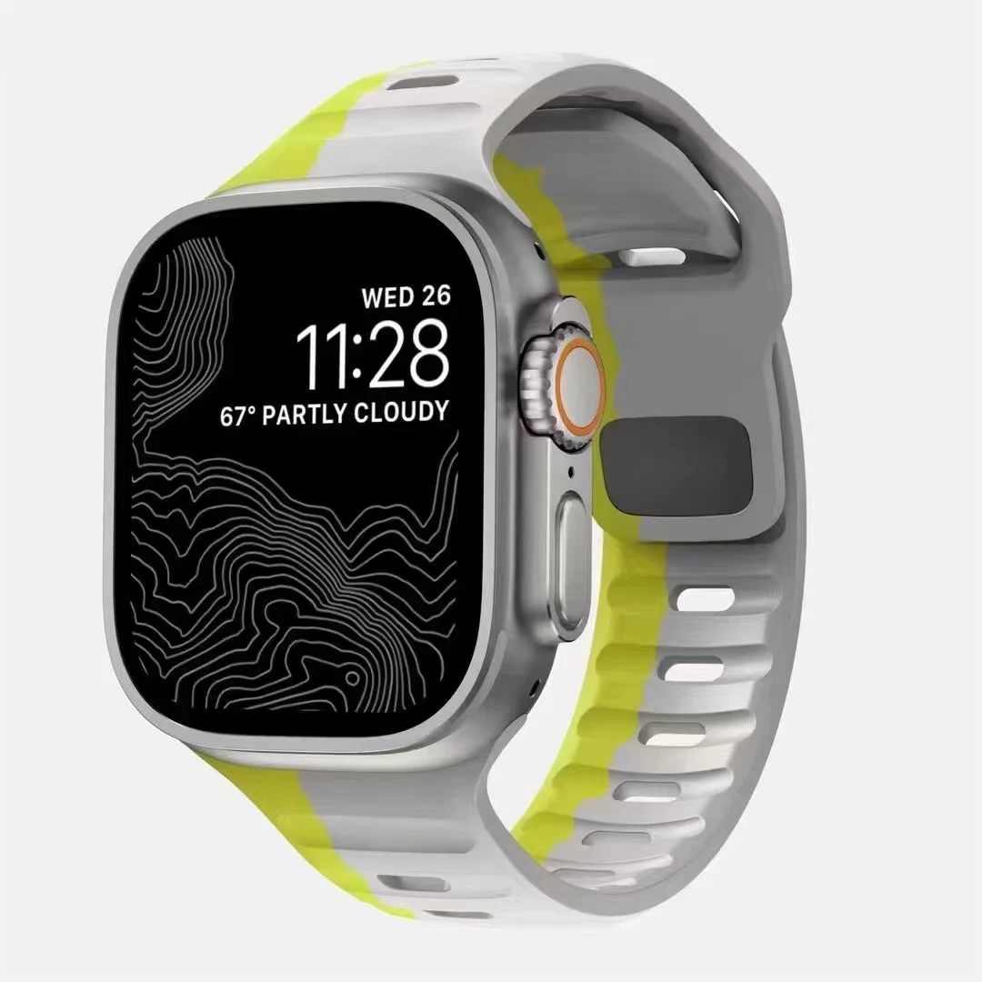 Enhanced Silicone Air Hole Sport Strap