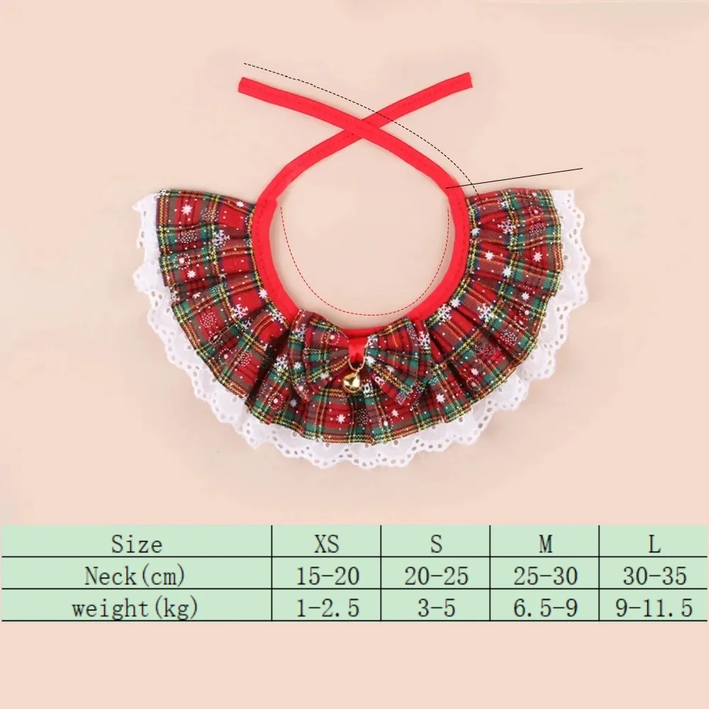 Christmas Plaid Pet Scarf 6