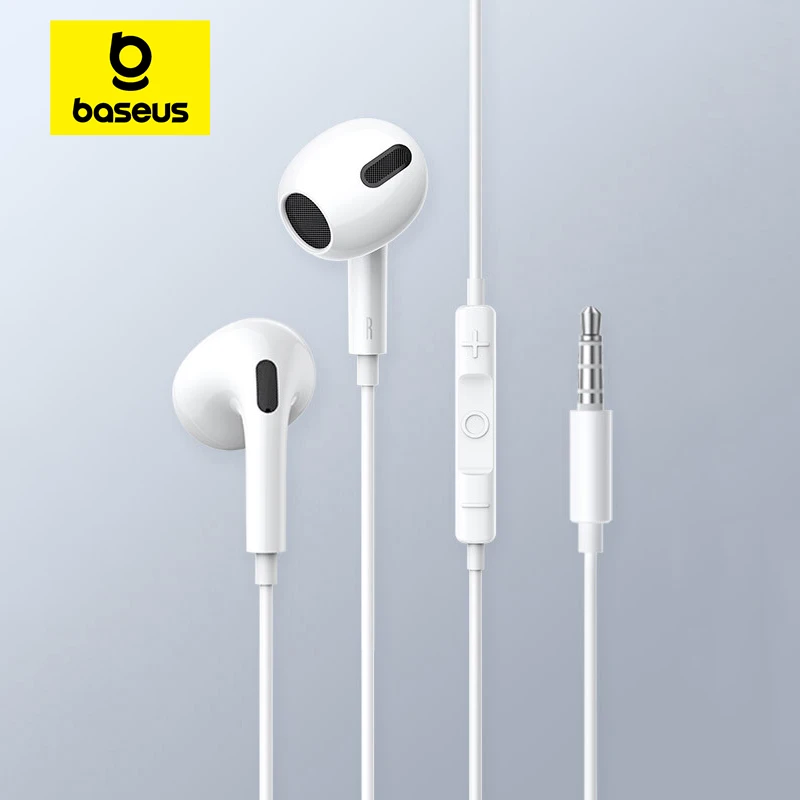 Baseus – Écouteurs Filaires H17 3.5mm, Intra-auriculaires Avec Microphone, Pour  Samsung Galaxy Xiaomi Huawei 3.5mm, Appareils Avec Ports Hifi, Casque D'écoute  Pour Sport - AliExpress