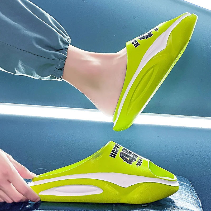 Slip Slippers for Men Non-Slip Slip Comfy With Thick Sole Slipper for Indoor Outdoor Soft Foam Sliders_voghion.com