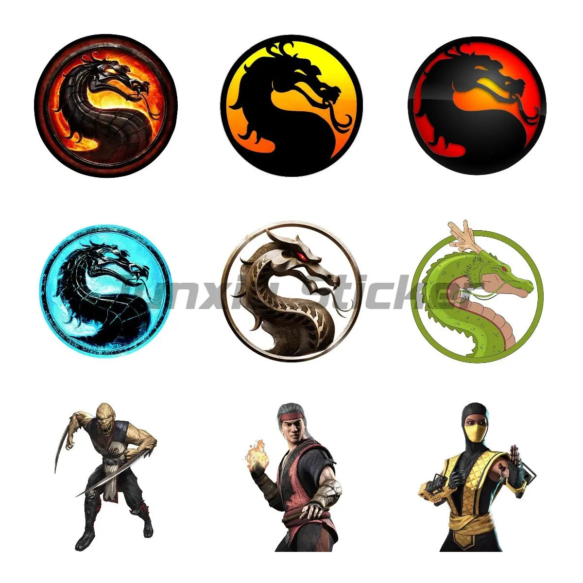 Stickers Mortal Kombat Pour Borne Arcade MAME - Déco Gamer + Cadeaux