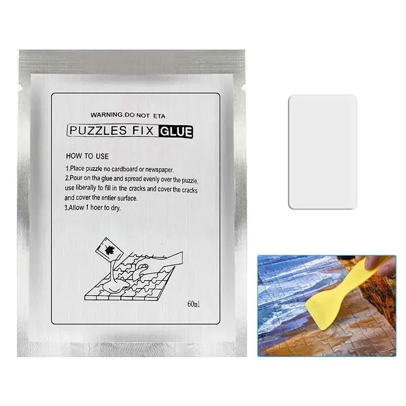 25ML/60ML Puzzle Glue With Scraper Safety Transparent Tasteless Diamond Drawing DIY Handcraft Puzzle Fix Brighten Special Glue diamond painting accessories diamond painting sealer