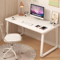 Computer Desk Modern Simple Style Desk for Home Office, 39.3 inch White Small Writing Table Study Corner Work Desk for Bedroom 1