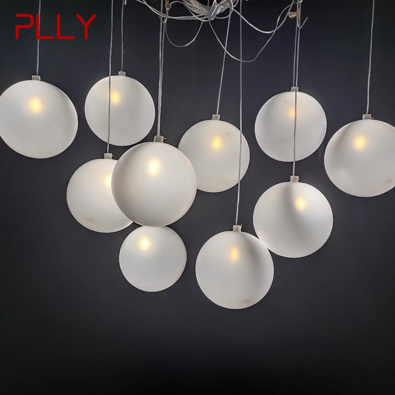 

PLLY Modern Wedding Pendant Lamp Festival Lights Atmosphere LED Light for Party Stage Sphericity Background Decoration