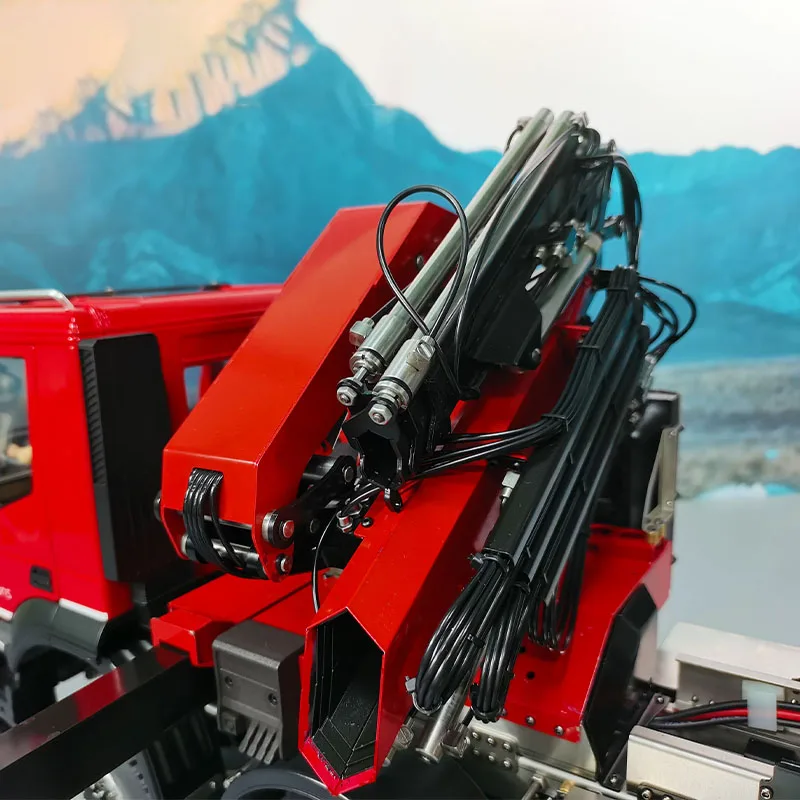 RC 1/14 Hydraulic Lifting Truck Iveco Dump Truck Model RTR Full Metal Dump Truck with Sound and Light Set PL18EV RC Toys 6