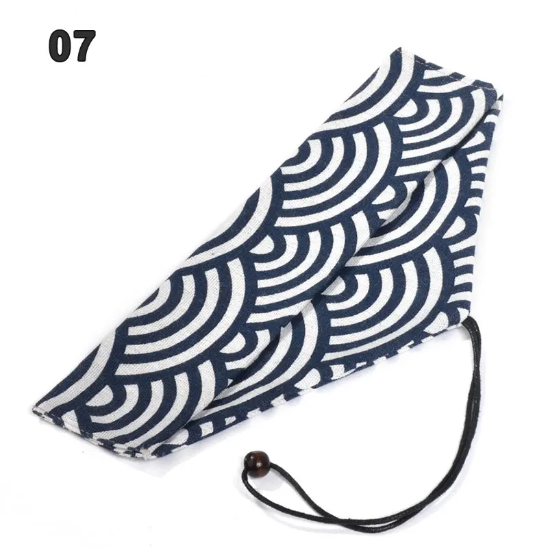 Japan-Style Reusable Travel Cutlery Pouch - Portable Drawstring Cloth Bag